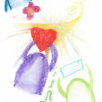 perle malerei Freude, erfurt malerei, malerei pastellkreide, spirituelle malerei