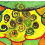 perle malerei 13 bunte Luftballons, erfurt malerei, malerei acryl,spirituelle malerei