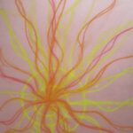 perle malerei Feuer, erfurt malerei, malerei pastellkreide, spirituelle malerei