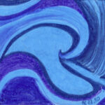 perle mayazeichen malerei cauac blauer Sturm, erfurt malerei, malerei ölkreide,,spirituelle