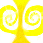 perle mayazeichen malerei eb gelber mensch, erfurt malerei, malerei ölkreide, malerei pastellkreide,spirituelle