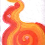 perle malerei im Bauch, erfurt malerei, malerei acryl,spirituelle malerei