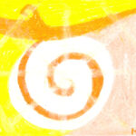 perle mayazeichen malerei lamat gelber stern, erfurt malerei, malerei ölkreide, malerei pastellkreide,spirituelle