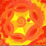 perle malerei Krebs, erfurt malerei, malerei acryl,spirituelle malerei