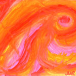 perle mayazeichen malerei imix roter drache, erfurt malerei, malerei acryl,spirituelle malerei